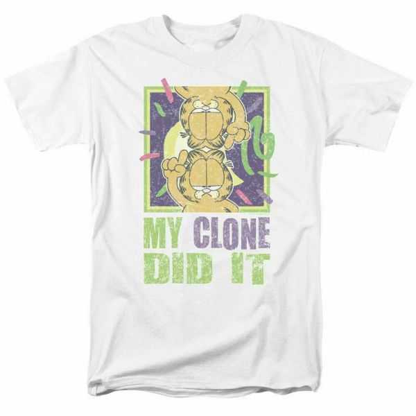 garfield my clone did it distressed t shirt licensed comic book cartoon white, White;black
garfield my clone did it distressed t shirt licensed comic book cartoon white, White;black