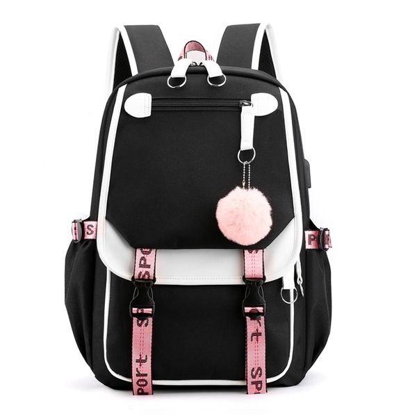 women girls school backpacks anti theft usb charge backpack waterproof bagpack bags teenage travel bag 210924
women girls school backpacks anti theft usb charge backpack waterproof bagpack bags teenage travel bag 210924