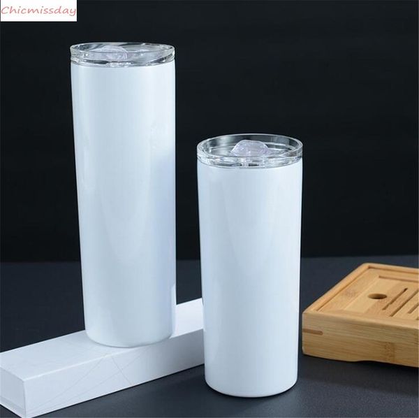 Wholesale 20oz DIY Sublimation Straight Skinny Tumbler With Metal Straw Rubber Coaster And Straw Brush Doubel Wall Thermos Cup US Stock, White
Wholesale 20oz DIY Sublimation Straight Skinny Tumbler With Metal Straw Rubber Coaster And Straw Brush Doubel Wall Thermos Cup US Stock, White