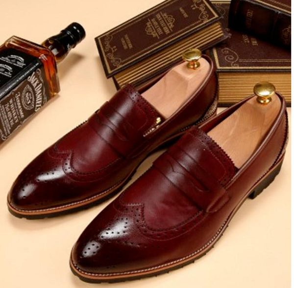 dress shoes arrival men pu leather low heel slip-on casual loafers male fashion classic formal business for kn078, Black
dress shoes arrival men pu leather low heel slip-on casual loafers male fashion classic formal business for kn078, Black