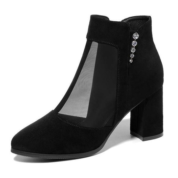 boots 2021 design summer zipper mesh style breathable round toe sandals elegant square high heel ankle for women n0230, Black
boots 2021 design summer zipper mesh style breathable round toe sandals elegant square high heel ankle for women n0230, Black