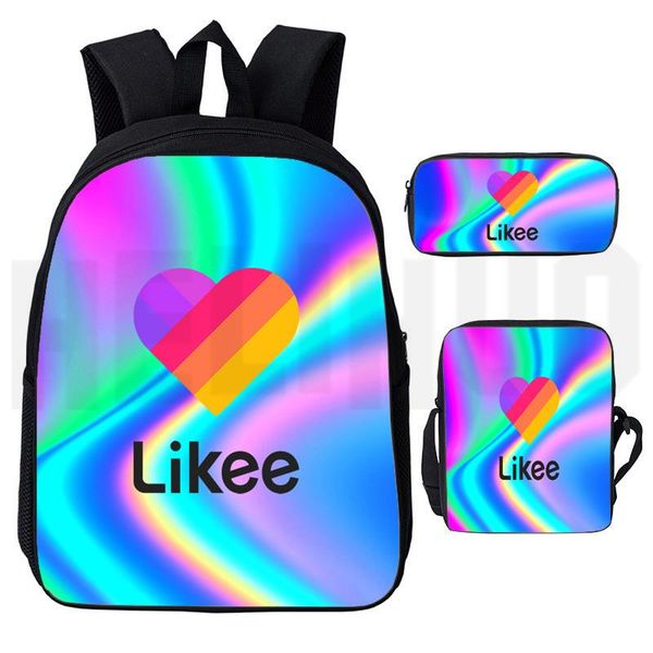 backpack likee bag 3pcs/set casual video app 3d print zipper pencil case bagpack bookbag schoolbag russia type
backpack likee bag 3pcs/set casual video app 3d print zipper pencil case bagpack bookbag schoolbag russia type