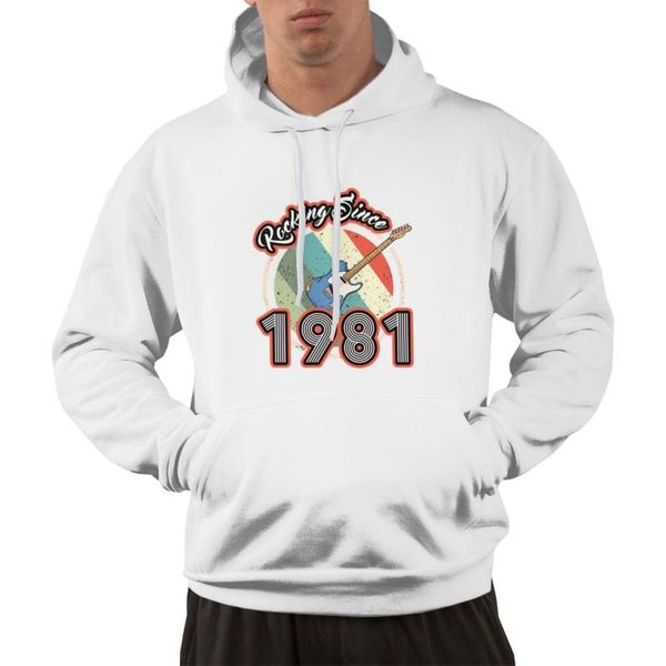 men's hoodies & sweatshirts 40th birthday in 1981 rocking since printed oversized men anime clothes cotton streetwear, Black
men's hoodies & sweatshirts 40th birthday in 1981 rocking since printed oversized men anime clothes cotton streetwear, Black