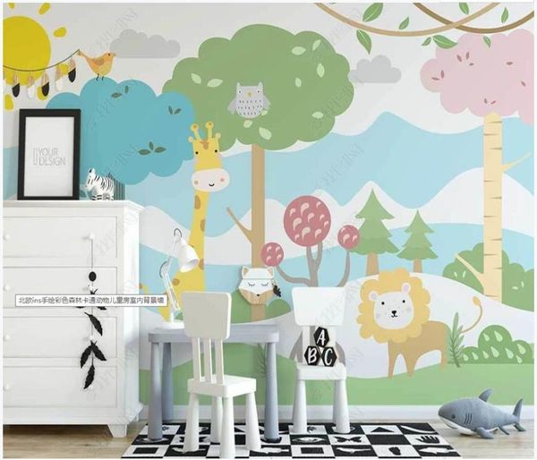 wallpapers custom po wallpaper for walls 3 d mural hand painted color forest cartoon animal children room interior background wall paper
wallpapers custom po wallpaper for walls 3 d mural hand painted color forest cartoon animal children room interior background wall paper