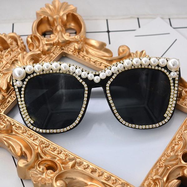 sunglasses crystal pearl women baroque retro vintage cateye sun glasses shades ladies oculos de feminino eyewear, White;black
sunglasses crystal pearl women baroque retro vintage cateye sun glasses shades ladies oculos de feminino eyewear, White;black