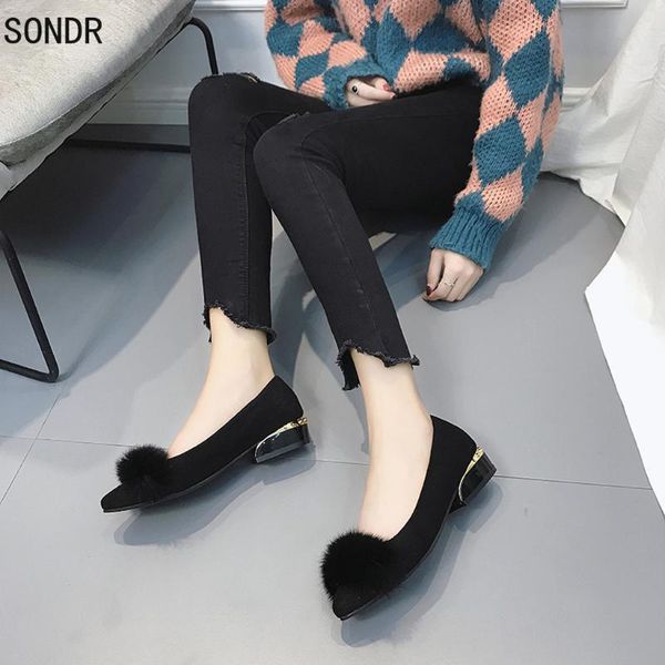 fashion women wild single shoes leisure low-heeled casual pointed head suede shallow mouth loafers dress, Black
fashion women wild single shoes leisure low-heeled casual pointed head suede shallow mouth loafers dress, Black