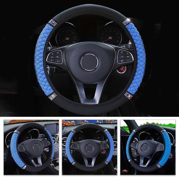steering wheel covers for 38-37cm cover 1 pcs auto black + blue car diamond elastic
steering wheel covers for 38-37cm cover 1 pcs auto black + blue car diamond elastic