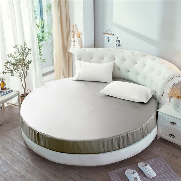 bedding sets elastic fitted sheet soft silky satin bed linen solid color bedspread mattress cover for round beds 220*220 230*230 cm xp
bedding sets elastic fitted sheet soft silky satin bed linen solid color bedspread mattress cover for round beds 220*220 230*230 cm xp