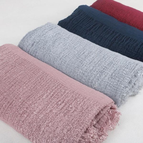 scarves muslim women scarf classy crinkle crimp cotton turban hijab shawls 20colors sequin decoration classic simple180x90cm, Blue;gray
scarves muslim women scarf classy crinkle crimp cotton turban hijab shawls 20colors sequin decoration classic simple180x90cm, Blue;gray