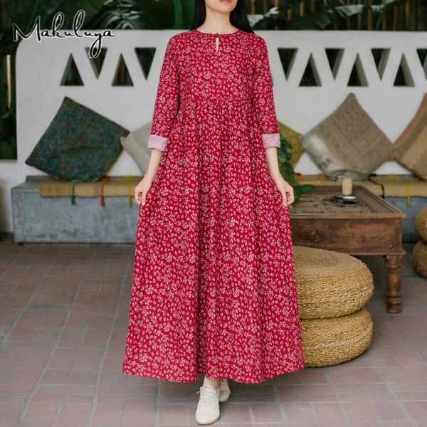 casual dresses makuluya folk style vintage red floral women's literary female high waist long sleeve loose cotton spring autumn qw, Black;gray
casual dresses makuluya folk style vintage red floral women's literary female high waist long sleeve loose cotton spring autumn qw, Black;gray