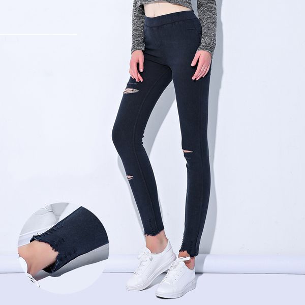 2011yesello plus size -5xl summer hole ripped jeans women jeggings cool denim high waist skinny jeans pants pencil trousers black, Blue
2011yesello plus size -5xl summer hole ripped jeans women jeggings cool denim high waist skinny jeans pants pencil trousers black, Blue