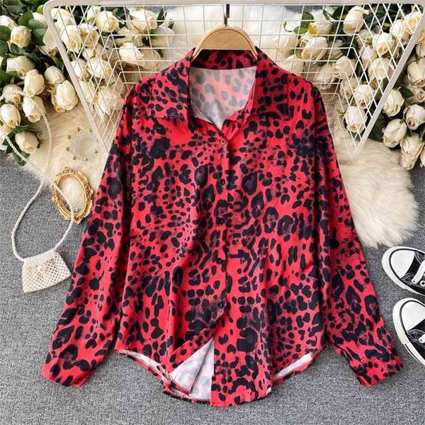 autumn retro leopard shirt women's fashion all-match lapel loose bottoming uk708 210506, White
autumn retro leopard shirt women's fashion all-match lapel loose bottoming uk708 210506, White