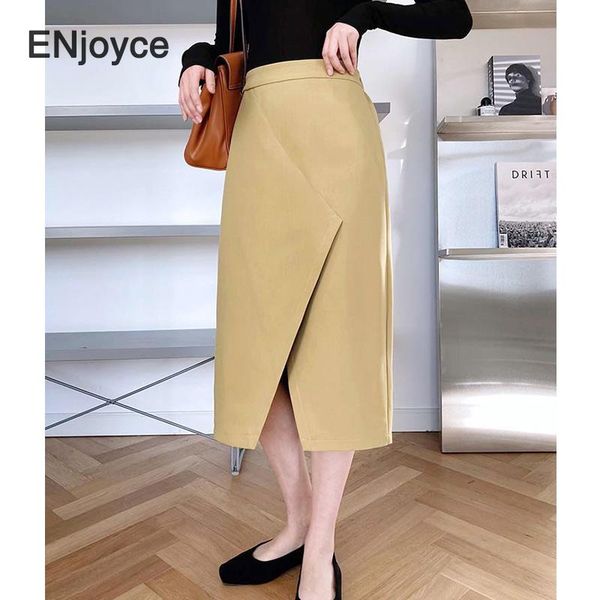 skirts spring high waist vintage split skirt women elegant slim fit midi korean style office ladies irregular suit, Black
skirts spring high waist vintage split skirt women elegant slim fit midi korean style office ladies irregular suit, Black
