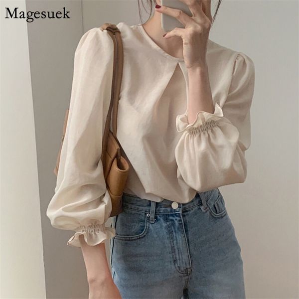 chic spring long sleeve blouses for women casual o-neck solid chiffon blouse femme loose women's shirt blusas mujer 13333 210512, White
chic spring long sleeve blouses for women casual o-neck solid chiffon blouse femme loose women's shirt blusas mujer 13333 210512, White