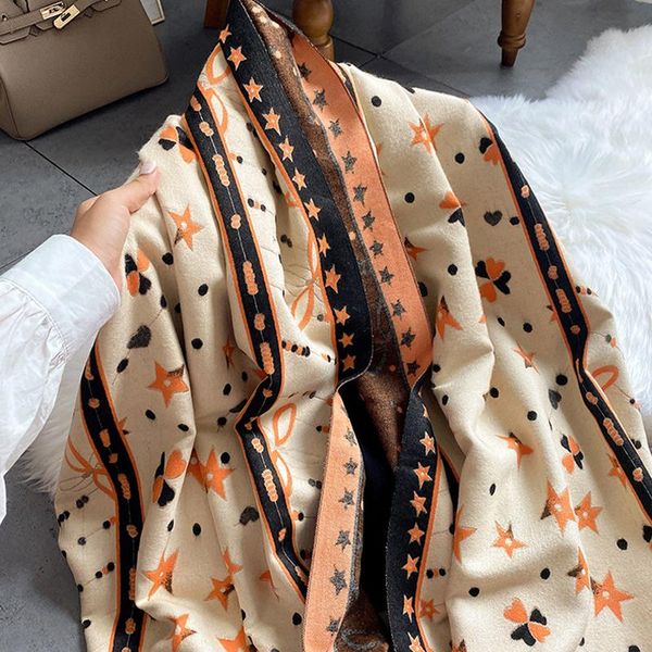 scarves luxury printed cashmere scarf women winter pashmina shawls and wraps designer blanket female echarpe thick warm, Blue;gray
scarves luxury printed cashmere scarf women winter pashmina shawls and wraps designer blanket female echarpe thick warm, Blue;gray