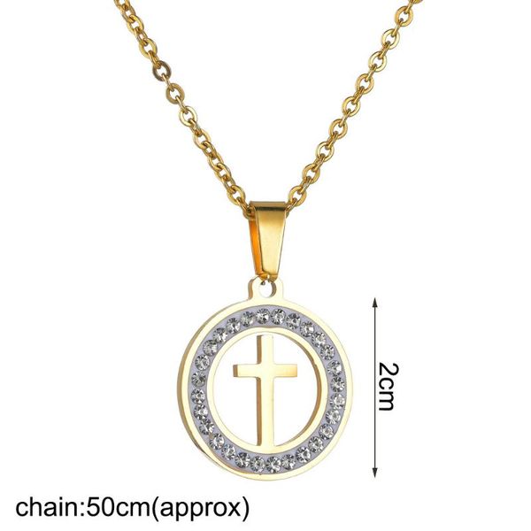 pendant necklaces christian round hollow out ring rhinestone cross drop hanging gold silvering plated jewerly gift for men women, Silver
pendant necklaces christian round hollow out ring rhinestone cross drop hanging gold silvering plated jewerly gift for men women, Silver