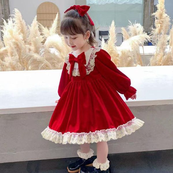 girl's dresses christmas kids baby girl lolita princess long sleeve fluffy velvet birthday knee-length lace dress toddler children clot, Red;yellow
girl's dresses christmas kids baby girl lolita princess long sleeve fluffy velvet birthday knee-length lace dress toddler children clot, Red;yellow