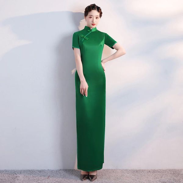 ethnic clothing mandarin collar party dress gown female satin plus size 3xl 4xl 5xl cheongsam qipao sheath chinese traditional vestidos, Red
ethnic clothing mandarin collar party dress gown female satin plus size 3xl 4xl 5xl cheongsam qipao sheath chinese traditional vestidos, Red