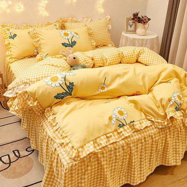 sheets & sets girl heart bed skirt student dormitory single sheet quilt cover three piece
sheets & sets girl heart bed skirt student dormitory single sheet quilt cover three piece
