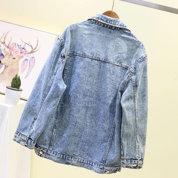 women's jackets spring bf style women loose fit denim jacket lace pleated hip hop outwear coats casual boyfriend streetwear female, Black;brown
women's jackets spring bf style women loose fit denim jacket lace pleated hip hop outwear coats casual boyfriend streetwear female, Black;brown