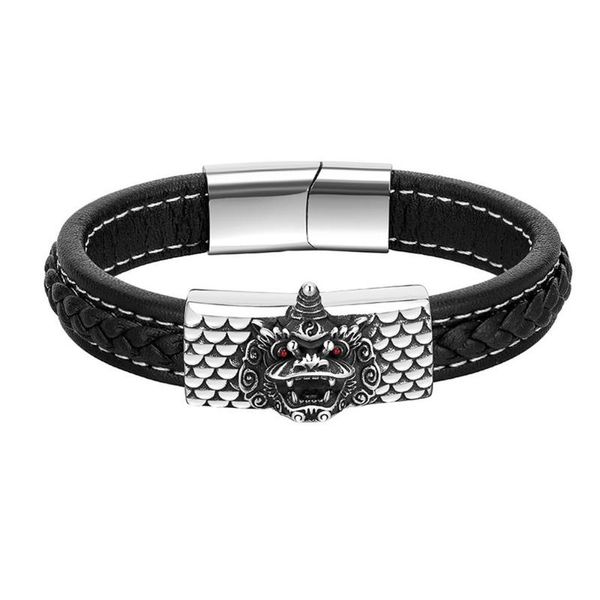 bangle 2022 leather rope punk bracelet tiger lion kirin magnet buckle titanium steel men's black
bangle 2022 leather rope punk bracelet tiger lion kirin magnet buckle titanium steel men's black