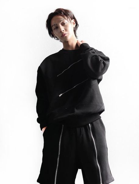 men's hoodies & sweatshirts winter jacket pullover casual strap diagonal zipper long sleeve extra loose oversized coat, Black
men's hoodies & sweatshirts winter jacket pullover casual strap diagonal zipper long sleeve extra loose oversized coat, Black