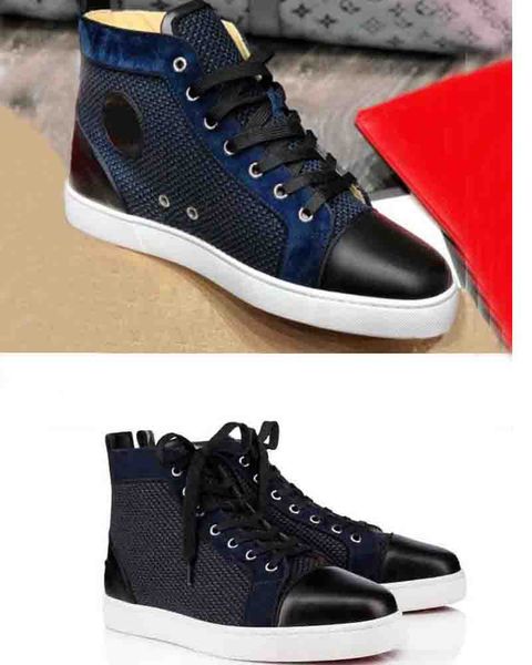 men women casual shoes red bottom sneakers genuine leather blue velvet fishnet glitter trainers footwear 35-47 discount, Black
men women casual shoes red bottom sneakers genuine leather blue velvet fishnet glitter trainers footwear 35-47 discount, Black