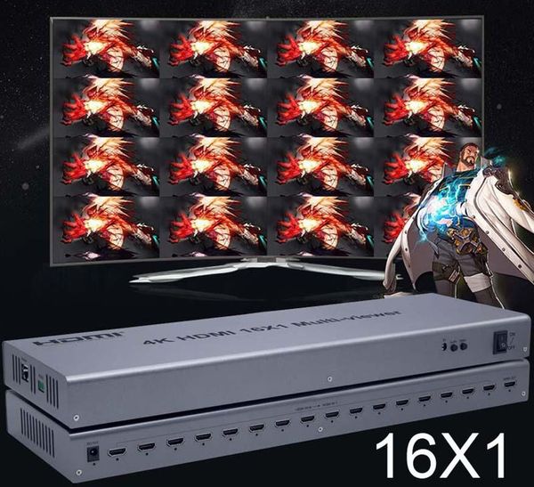 audio cables & connectors 4k 16x1 quad multiviewer switcher 16 in 1 out seamless switch multi viewer picture screen divider hdtv displa
audio cables & connectors 4k 16x1 quad multiviewer switcher 16 in 1 out seamless switch multi viewer picture screen divider hdtv displa