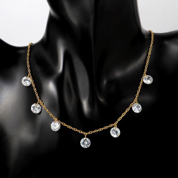 trendy women's neck chain bohemian charming choker necklace gold multi cz stone crystal necklaces for valentine party gifts pendant, Silver
trendy women's neck chain bohemian charming choker necklace gold multi cz stone crystal necklaces for valentine party gifts pendant, Silver