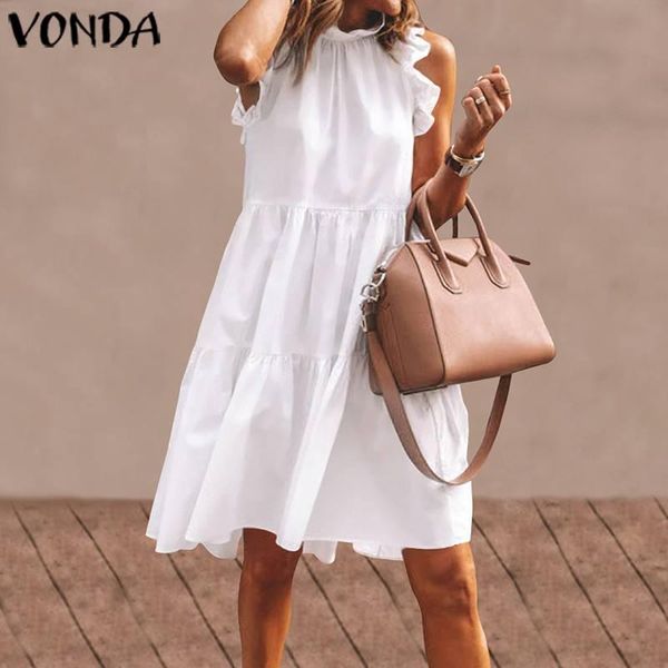 casual dresses mini dress vonda women ruffled neck sleeveless tank plus size bohemian party vestidos femme elegant robe s-5xl, Black;gray
casual dresses mini dress vonda women ruffled neck sleeveless tank plus size bohemian party vestidos femme elegant robe s-5xl, Black;gray