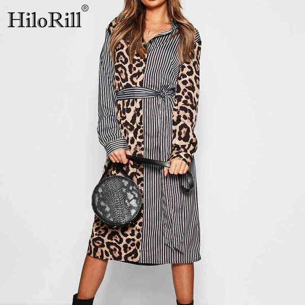 ladies long sleeve shirt dress leopard patchwork party women casual striped turn down collar office es 210508, Black;gray
ladies long sleeve shirt dress leopard patchwork party women casual striped turn down collar office es 210508, Black;gray