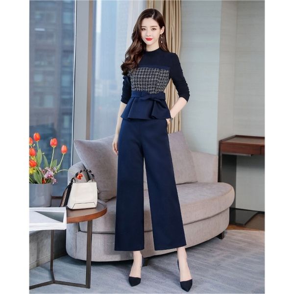 autumn winter elegant two piece sets outfit plus size long sleeve bow and wide leg pants suits office 210531, White
autumn winter elegant two piece sets outfit plus size long sleeve bow and wide leg pants suits office 210531, White
