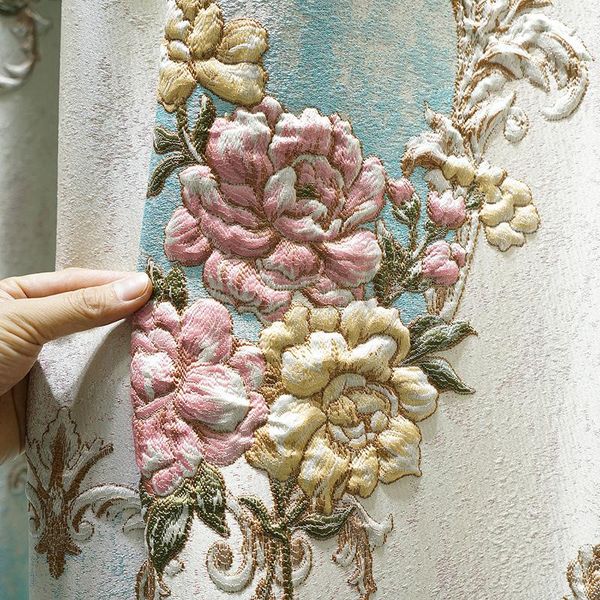 curtain & drapes european 4d embossed large flower thick blackout window curtains for living room villa bedroom
curtain & drapes european 4d embossed large flower thick blackout window curtains for living room villa bedroom