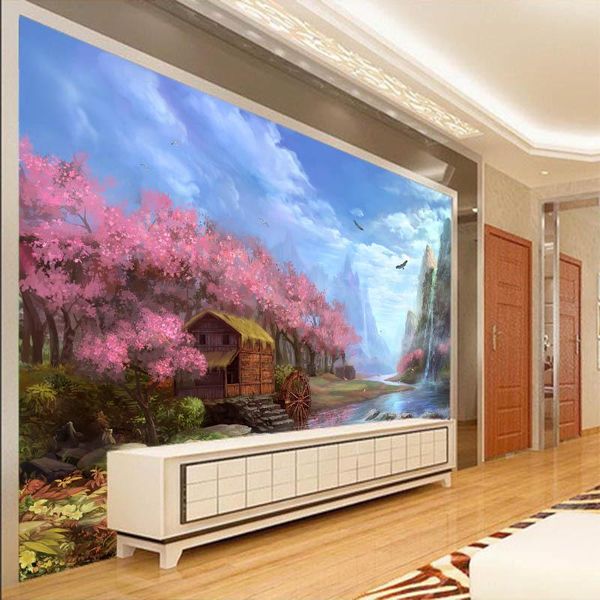 wallpapers wallpaper 3d customized mural european nostalgia landscape red leafs little house behind sofa tv as background in living room
wallpapers wallpaper 3d customized mural european nostalgia landscape red leafs little house behind sofa tv as background in living room