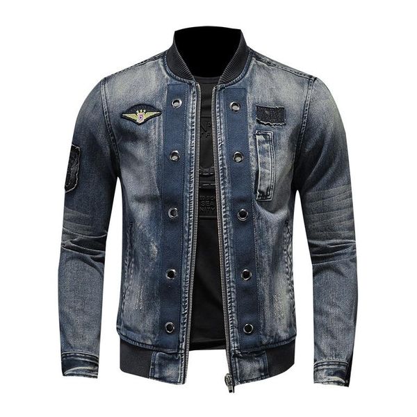 men's jackets vintage pilot bomber denim biker motorcycle jeans coat stand collar hole zipper slim fit outerwear drop, Black;brown
men's jackets vintage pilot bomber denim biker motorcycle jeans coat stand collar hole zipper slim fit outerwear drop, Black;brown