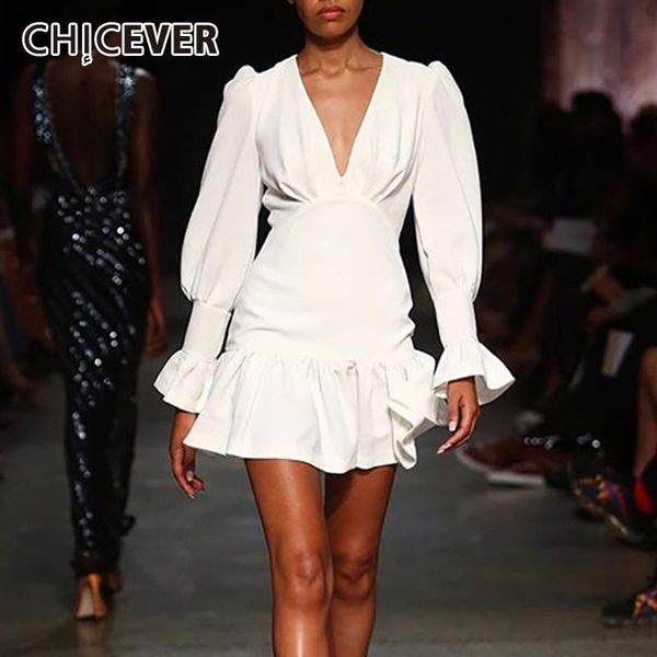 casual dresses chicever elegant slim women dress v neck lantern sleeve high waist ruffles mini female autumn 2021 clothes, Black;gray
casual dresses chicever elegant slim women dress v neck lantern sleeve high waist ruffles mini female autumn 2021 clothes, Black;gray