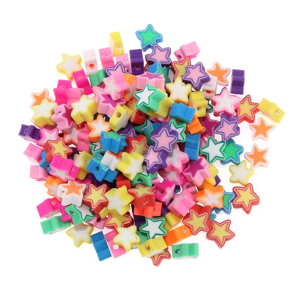 500pcs diy loose spacer five-pointed star polymer clay beads 10mm children jewelry making clays bead for bracelet necklace, Black
500pcs diy loose spacer five-pointed star polymer clay beads 10mm children jewelry making clays bead for bracelet necklace, Black