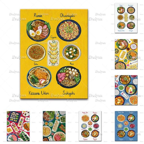 paintings korean japanese food dishes poster/sushi/foodie cuisine kitchen decor housewarming chef home canvas wall art prints gift
paintings korean japanese food dishes poster/sushi/foodie cuisine kitchen decor housewarming chef home canvas wall art prints gift