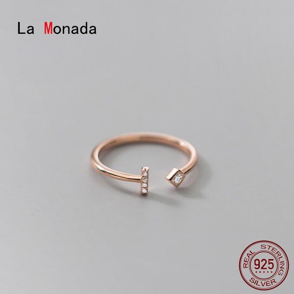 la monada 51-56mm rhombus fashion rings female women real 925 silver ring for girl minimalist t design adjustable on finger cluster, Golden;silver
la monada 51-56mm rhombus fashion rings female women real 925 silver ring for girl minimalist t design adjustable on finger cluster, Golden;silver