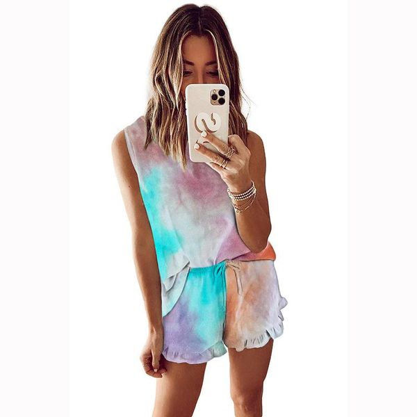 women's tracksuits second set women tie dye print vest crop shorts suits training suit casual 2 stuck outfits summer clothes lounge, Gray
women's tracksuits second set women tie dye print vest crop shorts suits training suit casual 2 stuck outfits summer clothes lounge, Gray