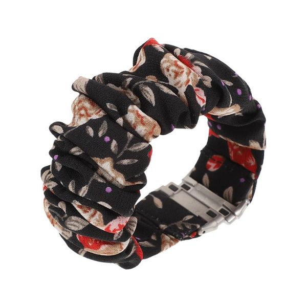 watch bands scrunchie watchband breathable creative replacement strap compatible with versa3, Black;brown 
watch bands scrunchie watchband breathable creative replacement strap compatible with versa3, Black;brown