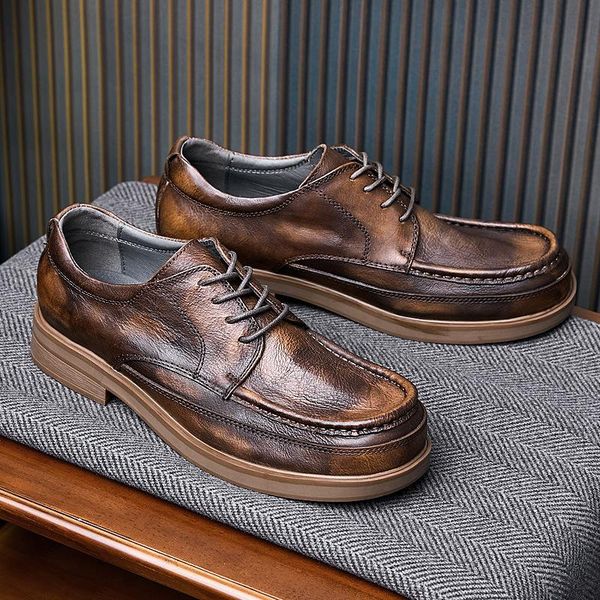 the 2021 datouxie male british wind restoring ancient ways soft bottom leisure man leather shoes low help dress, Black
the 2021 datouxie male british wind restoring ancient ways soft bottom leisure man leather shoes low help dress, Black