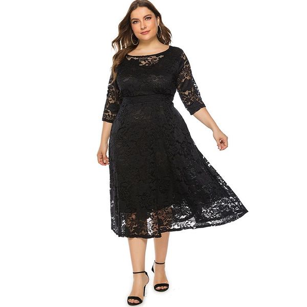 casual dresses hook flower lace women dress 2021 vintage elegant banquet party night hollow out 3/4 sleeve pocket black mesh, Black;gray
casual dresses hook flower lace women dress 2021 vintage elegant banquet party night hollow out 3/4 sleeve pocket black mesh, Black;gray