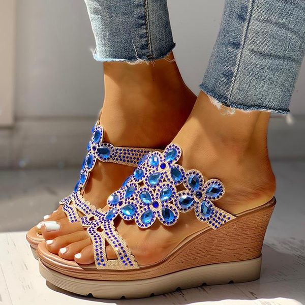 slippers women's wedges rhinestone summer sandals shoes platform bling slip on pu beach slides female casual ladies 2021, Black
slippers women's wedges rhinestone summer sandals shoes platform bling slip on pu beach slides female casual ladies 2021, Black