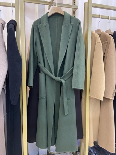 women's wool & blends 100% casual female turndown collar loose long trench coat autumn women double breasted windbreaker with belt ladi, Black
women's wool & blends 100% casual female turndown collar loose long trench coat autumn women double breasted windbreaker with belt ladi, Black