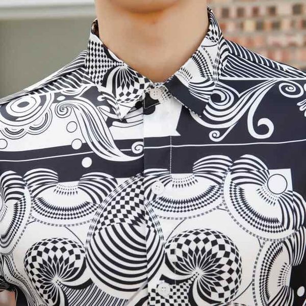 men's casual shirts xo06104 fashion 2021 runway luxury european design party style clothing, White;black
men's casual shirts xo06104 fashion 2021 runway luxury european design party style clothing, White;black