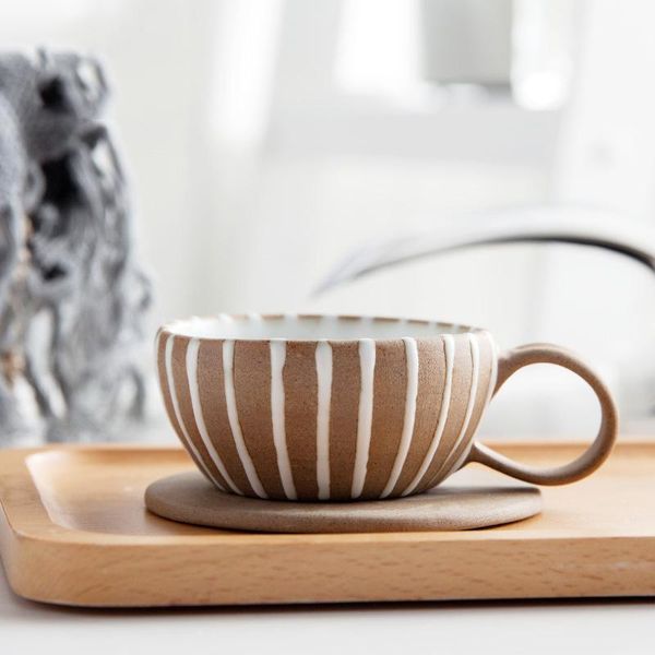 cups & saucers 130ml japanese style coarse pottery coffee cup handmade ceramic drinkware concentrated with saucer pull flower mugs
cups & saucers 130ml japanese style coarse pottery coffee cup handmade ceramic drinkware concentrated with saucer pull flower mugs