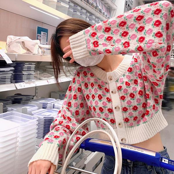 women's knits & tees button down knit sweater long sleeve round neck floral print sweety cropped cardigan women sweatshirt 2021, White
women's knits & tees button down knit sweater long sleeve round neck floral print sweety cropped cardigan women sweatshirt 2021, White