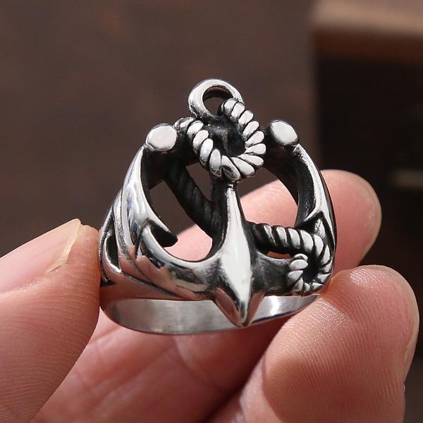 cluster rings vintage nordic pirate stainless steel sailor anchor ring amulet jewelry punk hip hop hollow biker viking men gift wholesale, Golden;silver
cluster rings vintage nordic pirate stainless steel sailor anchor ring amulet jewelry punk hip hop hollow biker viking men gift wholesale, Golden;silver
