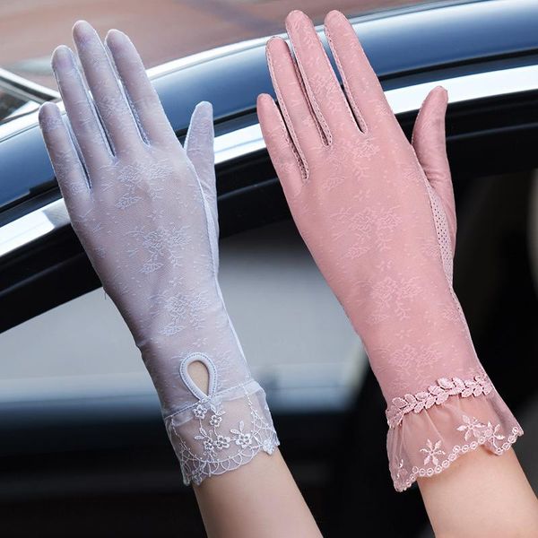scarves glove lace women touch screen gloves sunscreen anti-uv female skid driving silk thin bride dress mittens, Blue;gray
scarves glove lace women touch screen gloves sunscreen anti-uv female skid driving silk thin bride dress mittens, Blue;gray
